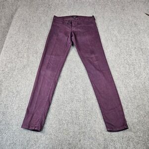 Flying Monkey Womens Skinny Jeans Plum Purple Low Rise Made in USA L7384 Size 27